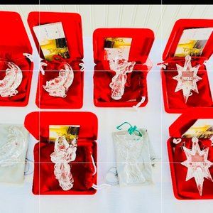 Stunning Waterford Crystal, Waterford Box/Bag & Waterford Paperwork Ornaments